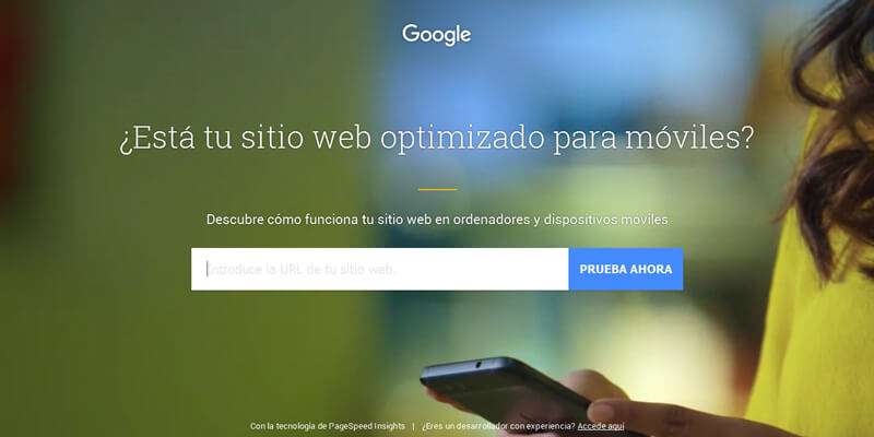 Optimiza tu página web con test my site de Google